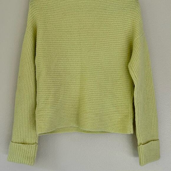 daily rituals high neck cuffed sleeve stretch soft knit yellow sweater s… - Picture 7 of 10
